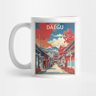 Daegu South Korea Travel Tourism Retro Vintage Mug